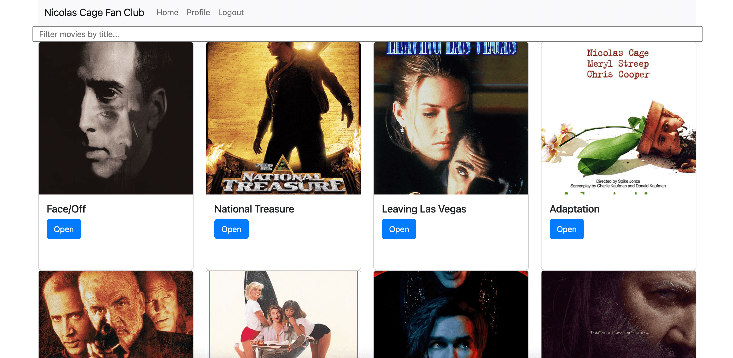 Nicolas Cage Movie Repository