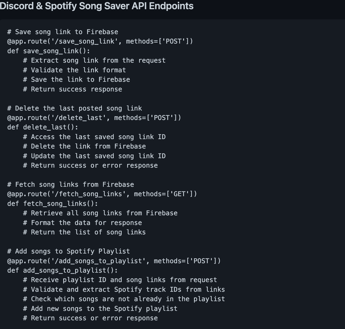 Discord & Spotify Song Saver